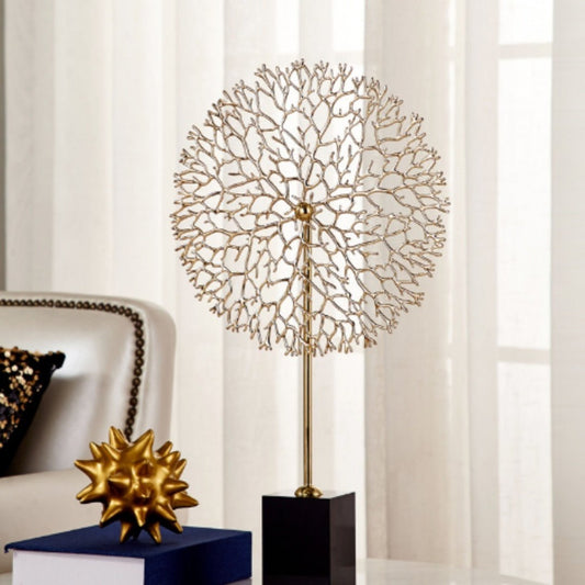 European Entry Lux Metal Sea Tree Coral Decoration Living Room Entrance Crafts Display - Hearth & Lume