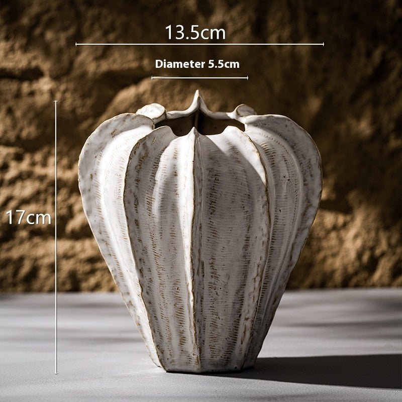 Ceramic Vase With Dining Table Model Room - Hearth & Lume