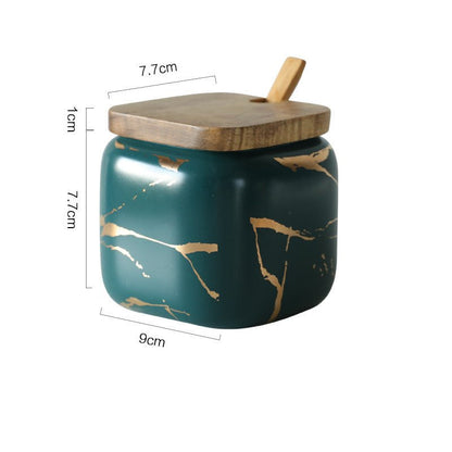 Nordic Gold Marble Jar Set - Hearth & Lume