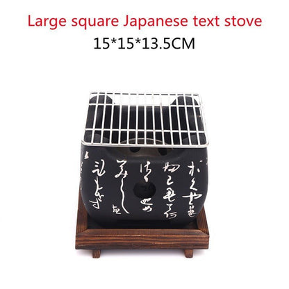 Japanese Mini Grill Household Indoor Charcoal Grill Full Set - Hearth & Lume