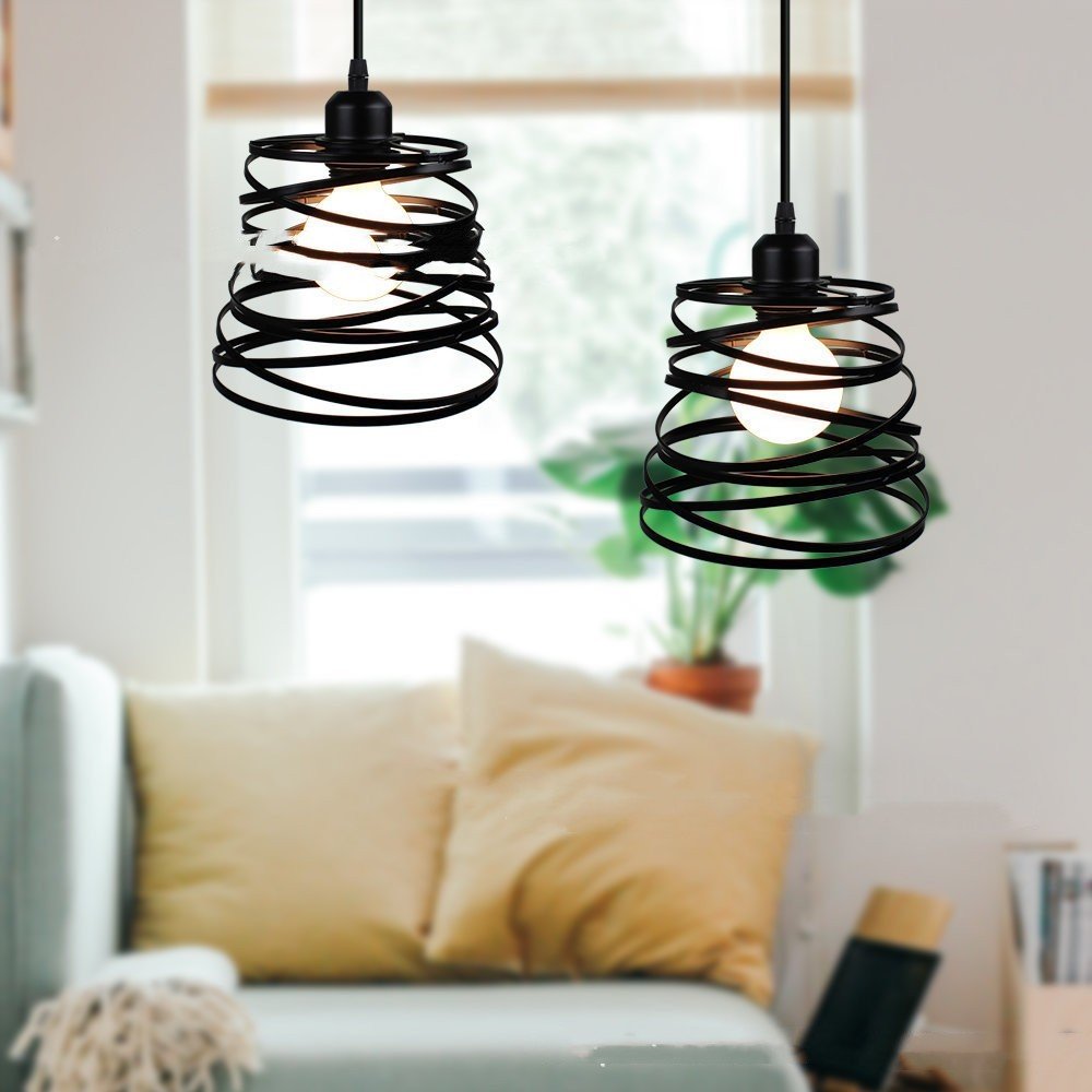 Restaurant Cafe Bar Iron Art Single Head Post Modern Chandelier - Hearth & Lume