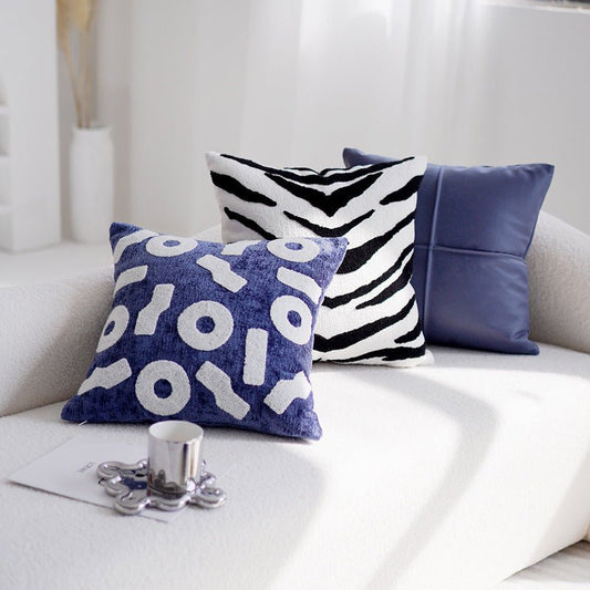 Original Simplicity Modern Blue Advanced Light Luxury Sofa Living Room Pillow Cover - Hearth & Lume