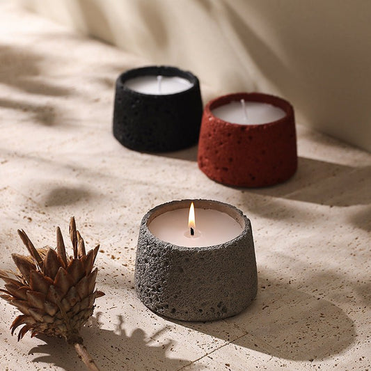 Home Decorative Crafts Candle Holder Cement Aromatherapy Candle Cup - Hearth & Lume