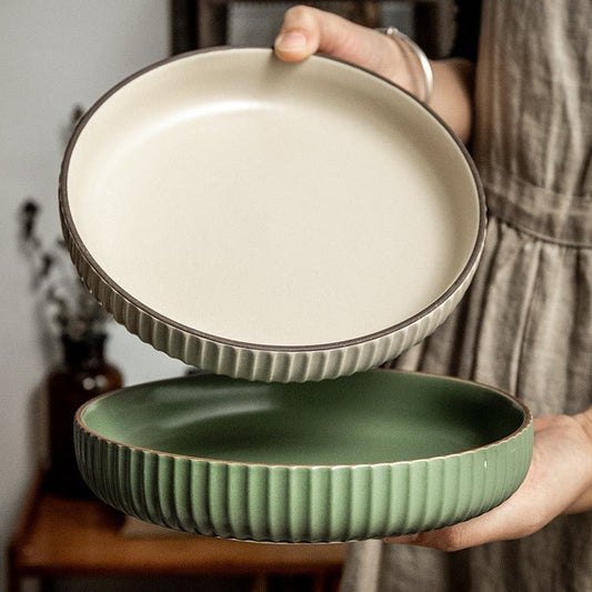 Vintage Ceramic Stir - fry Plate Salad Plate Slightly Concealer - Hearth & Lume