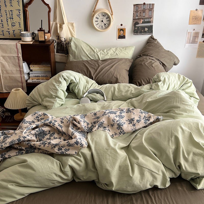Super Soft Mixed Washed Cotton Four - piece Set - Hearth & Lume