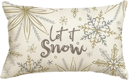 Christmas Simple Linen Pillow Cover Home Sofa Decoration - Hearth & Lume