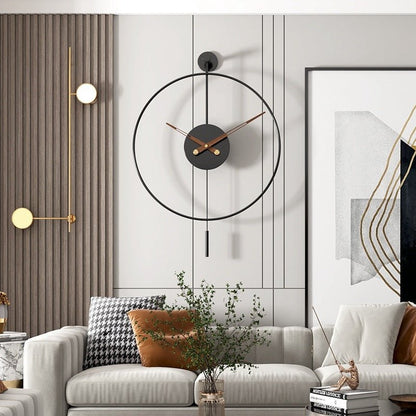 Simple Wall Clock In Living Room - Hearth & Lume