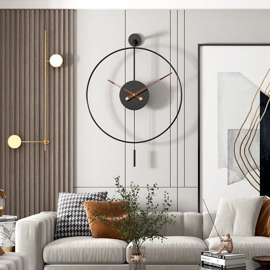 Simple Wall Clock In Living Room - Hearth & Lume