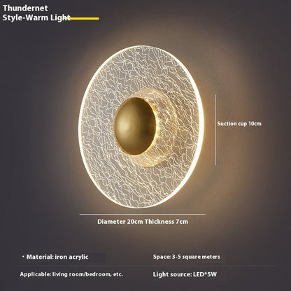 Designer Light Luxury Wall Lamp Bedroom Living Room - Hearth & Lume