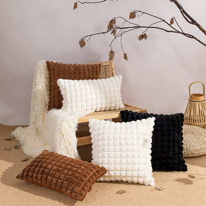 Living Room Solid Color Plush Pillow - Hearth & Lume
