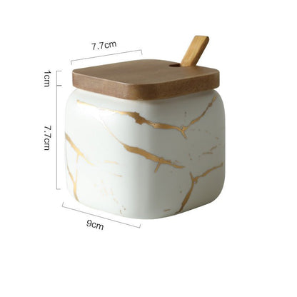 Nordic Gold Marble Jar Set - Hearth & Lume