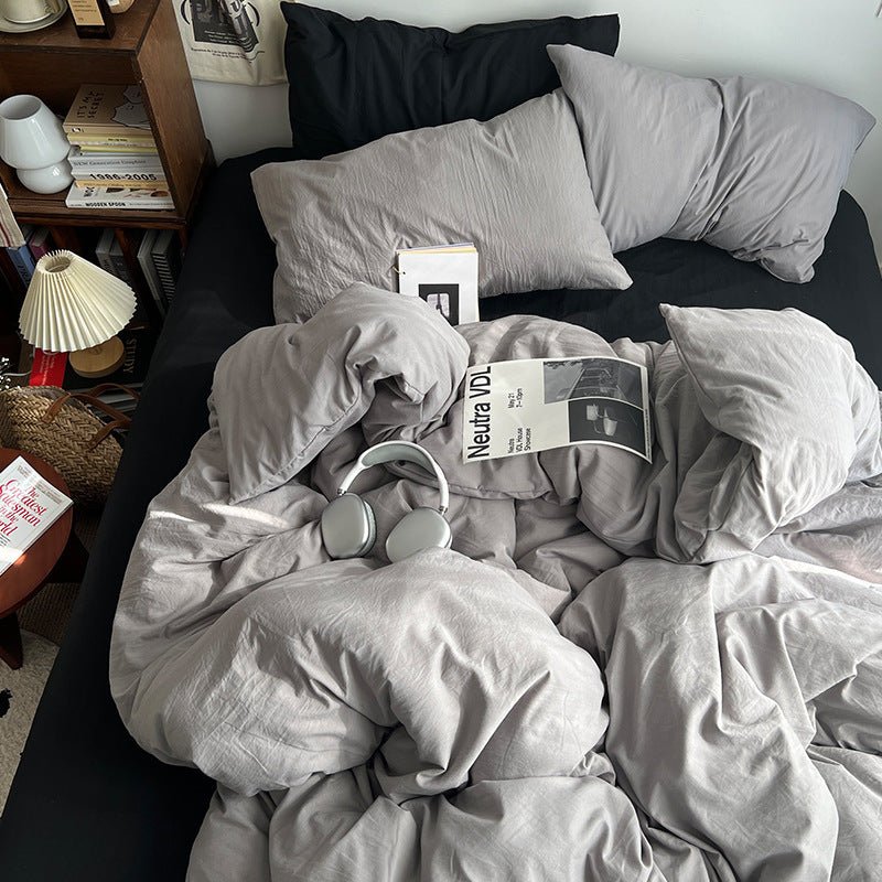 Super Soft Mixed Washed Cotton Four - piece Set - Hearth & Lume