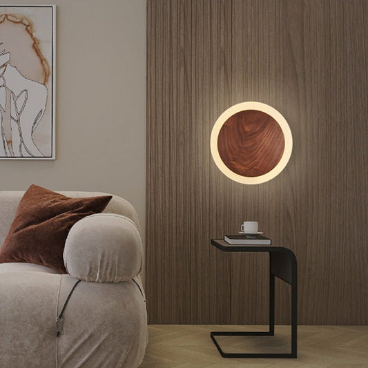 Bedroom Bedside Walnut Wall Lamp Nordic Modern - Hearth & Lume