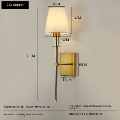 Indoor Bedroom Bedside Reading Wall Lamp - Hearth & Lume