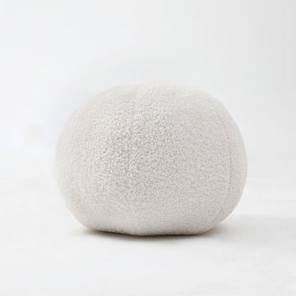 Round Velvet Soft Ball Sofa Pillow On Bay Window Bed - Hearth & Lume