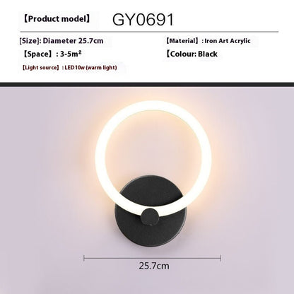 Creative Wall Lamp Simple Modern Bedroom Bedside Lamp - Hearth & Lume