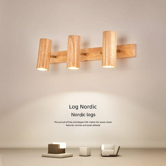 Original Wooden Bedroom Wall Lamp Japanese Retro - Hearth & Lume