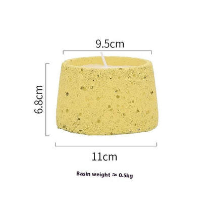 Home Decorative Crafts Candle Holder Cement Aromatherapy Candle Cup - Hearth & Lume