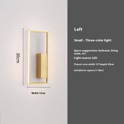 LED Nordic Modern Minimalist Wall Lamp Bedroom - Hearth & Lume