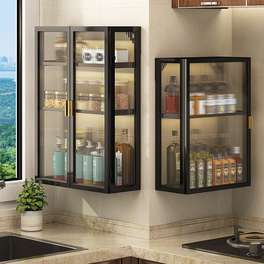 Rack Bathroom Light Luxury Cosmetics Storage Cabinet - Hearth & Lume