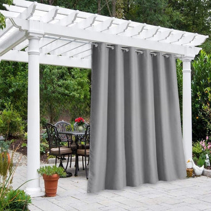 Solid Color Outdoor Waterproof And Sun Protection Shading Curtain - Hearth & Lume