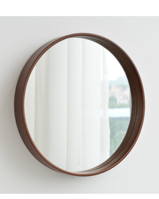 Bathroom Solid Wood Simple Bathroom Mirror Bedroom Hanging Mirror - Hearth & Lume