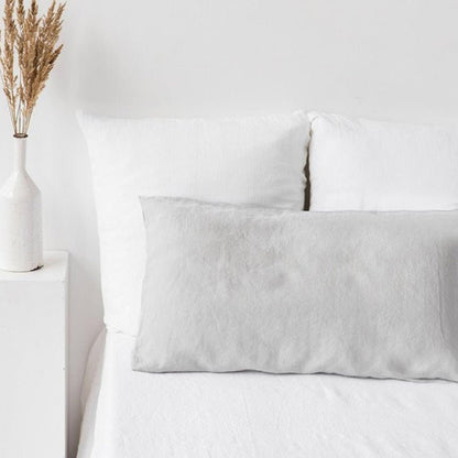 Pure Linen Double Long Pillowcase Solid Color Summer - Hearth & Lume