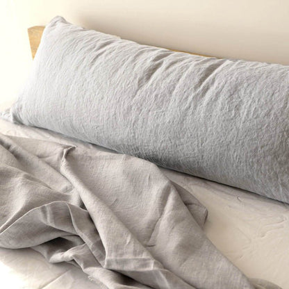 Pure Linen Double Long Pillowcase Solid Color Summer - Hearth & Lume