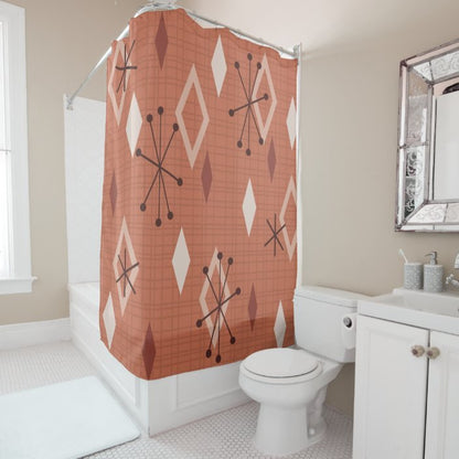 Modern Style Abstract Art Shower Curtain Bathroom - Hearth & Lume
