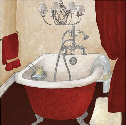 Modern Retro Bathroom Canvas Painting Mural Poster Wall - Hearth & Lume
