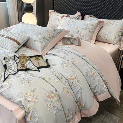 Autumn Light Luxury High - grade Cotton Long - staple Cotton Four - piece Cotton - Hearth & Lume