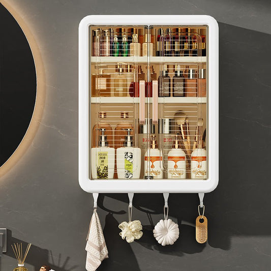 Bathroom Kitchen Storage Rack Wall - mounted Cosmetics Storage Cabinet - Hearth & Lume