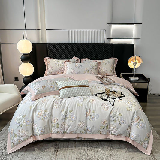 Autumn Light Luxury High - grade Cotton Long - staple Cotton Four - piece Cotton - Hearth & Lume