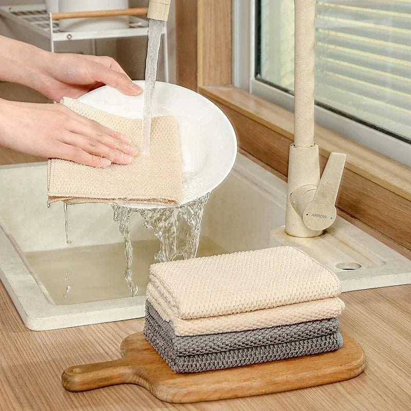 Corn Rag Thickened Kitchen Absorbent Oil - absorbing Cleaning Cloth - Hearth & Lume
