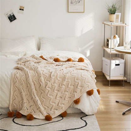 Fashion Nordic Living Room Knitted Blanket - Hearth & Lume