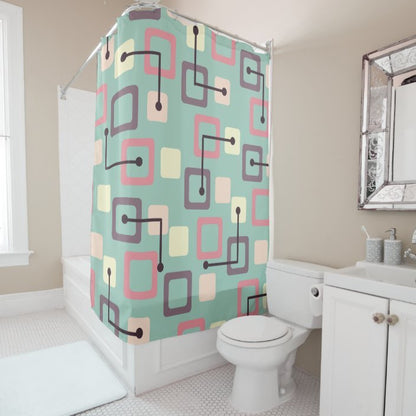 Modern Style Abstract Art Shower Curtain Bathroom - Hearth & Lume