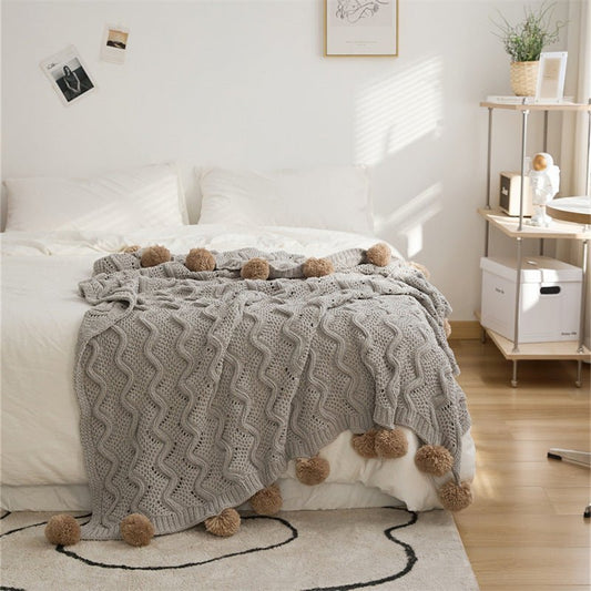 Fashion Nordic Living Room Knitted Blanket - Hearth & Lume