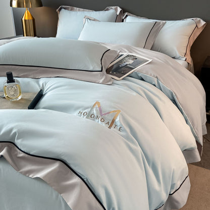 Light Luxury Brushed Four - piece Set Advanced Embroidery Cotton - Hearth & Lume