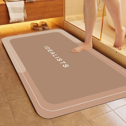 Simple Letter Bathroom Non - slip Mat - Hearth & Lume