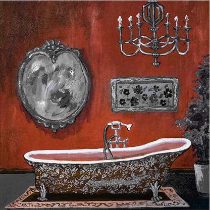 Modern Retro Bathroom Canvas Painting Mural Poster Wall - Hearth & Lume