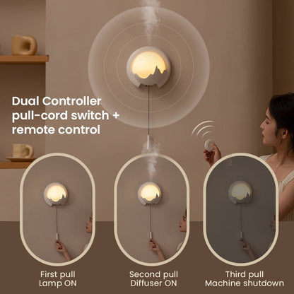 Wall - mounted Aroma Diffuser Night Light With Remote Control - Hearth & Lume