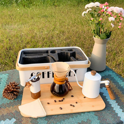 Camping Storage Box Hand Brewed Coffee Set - Hearth & Lume