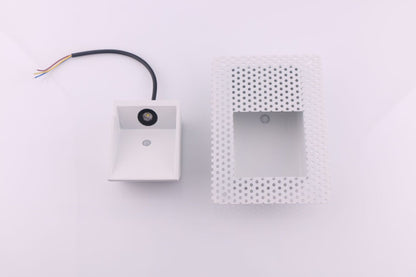 Frameless Waterproof Magnetic Long Square Stair Aisle Intelligent Induction Wall Lamp - Hearth & Lume