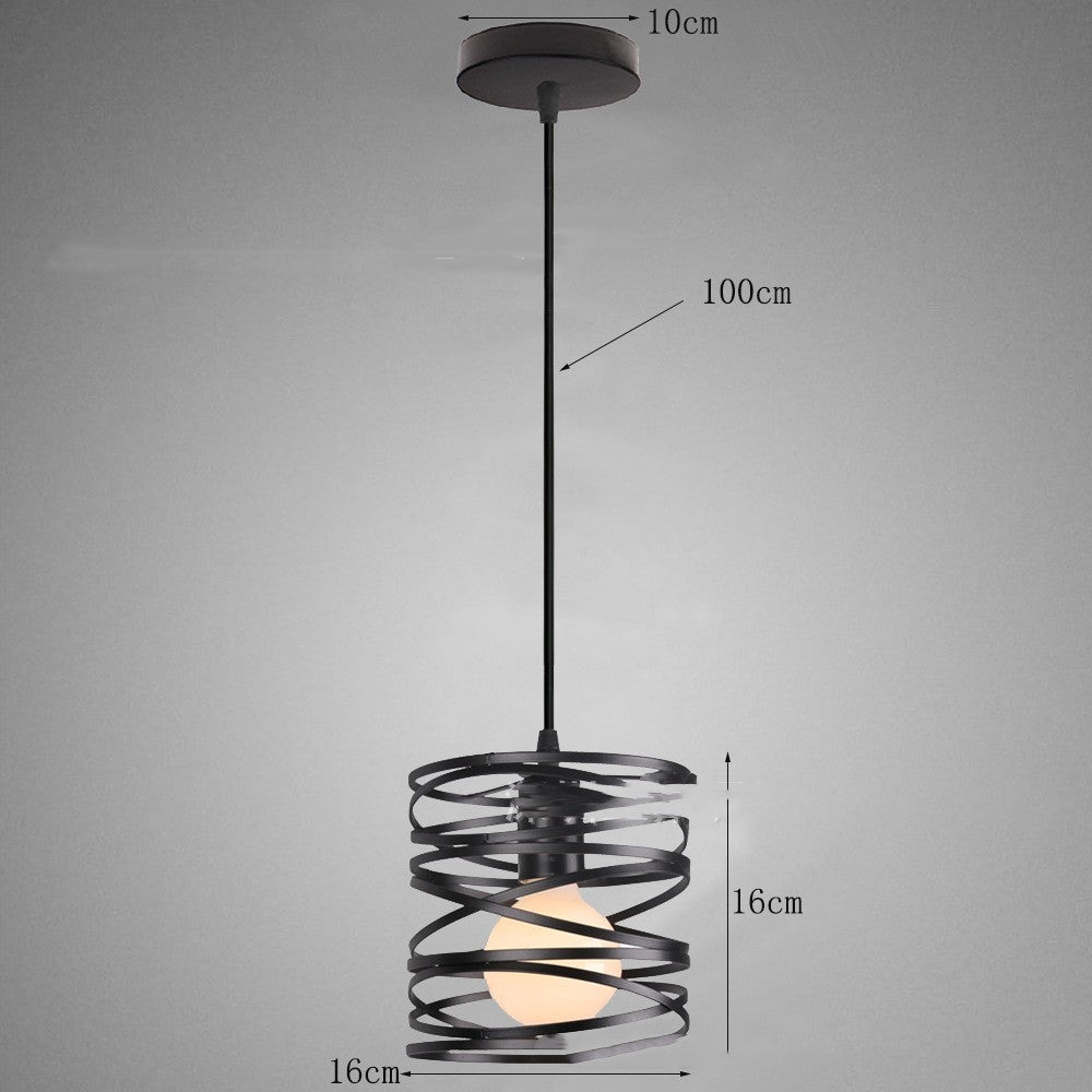 Restaurant Cafe Bar Iron Art Single Head Post Modern Chandelier - Hearth & Lume
