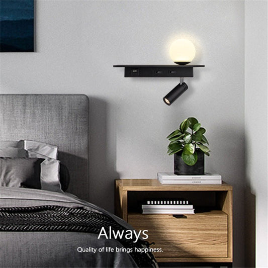 Modern Minimalist Bedroom Wall Lamp Corridor Aisle LED Light - Hearth & Lume