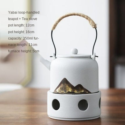 Japanese Style Warm Tea Stove Pot Ceramic Tea Set - Hearth & Lume
