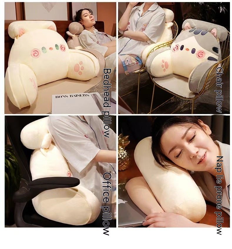 Bedside Soft Upholstery Big Backrest Waist Support Cushion Couch Pillow - Hearth & Lume