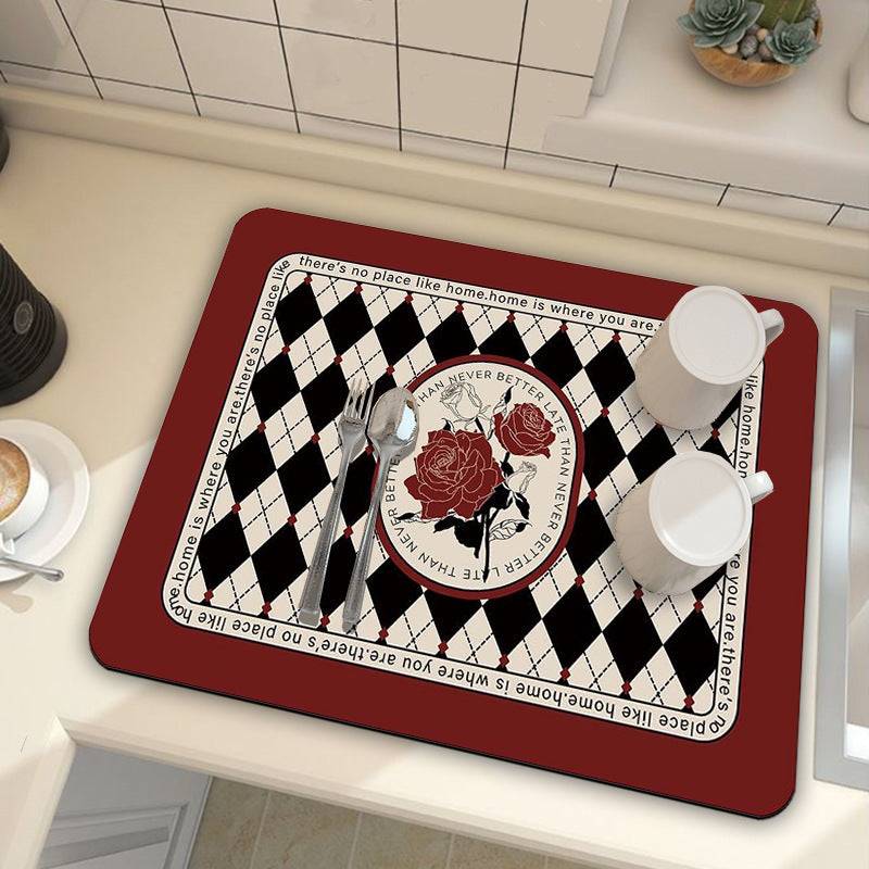 Diatom Ooze Absorbent Kitchen Table Mat