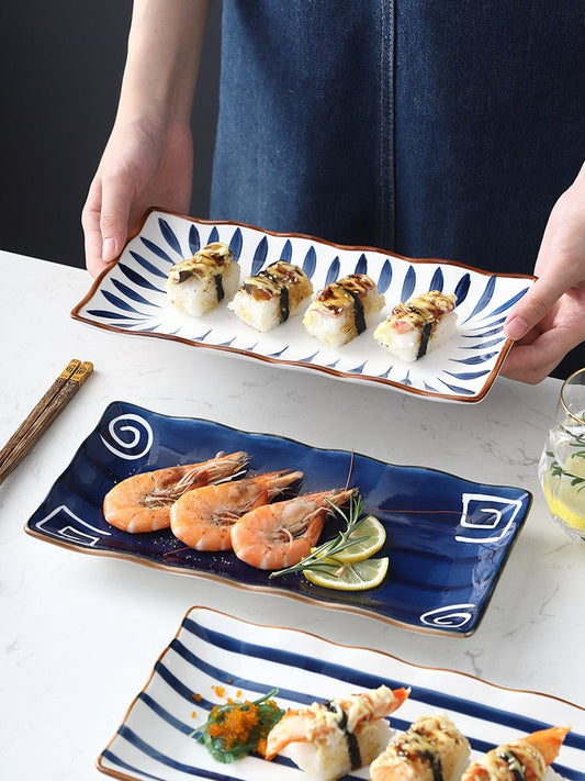 Japanese - style Dinner Plate Household Ceramic Plate - Hearth & Lume