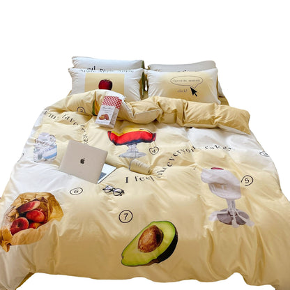 Household Fashion Simple Pure Cotton 3D Printing Bedding - Hearth & Lume